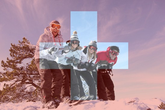 Swiss Flag Overlay